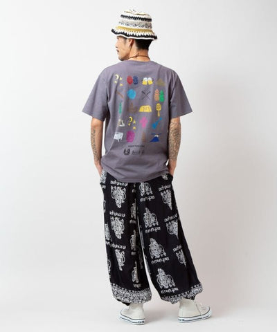 Ogawa×grn×Amina Calavera Camp T-Shirt Tops by AMINA - Ametsuchi