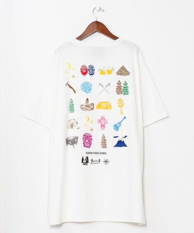 Ogawa×grn×Amina Calavera Camp T-Shirt Tops by AMINA - Ametsuchi