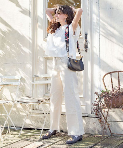 Floral Motif Shoulder Bag Bags & Purses by 欧州航路 - Ametsuchi