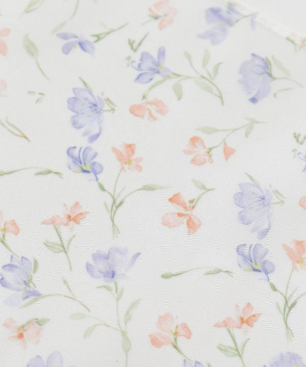 Floral Ribbon Slim Scarf