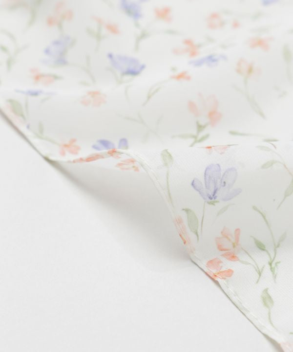 Floral Ribbon Slim Scarf