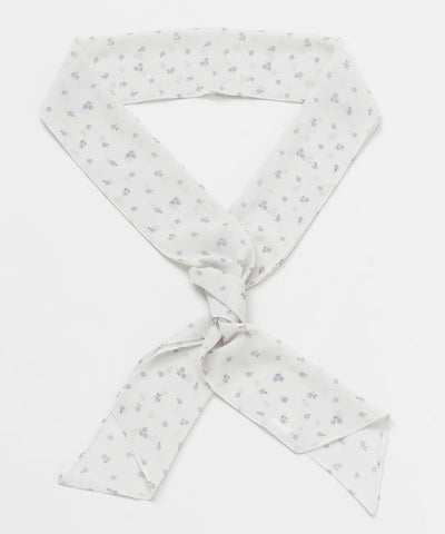 Floral Ribbon Slim Scarf