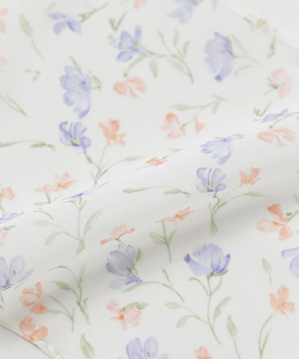 Floral Ribbon Slim Scarf