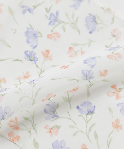 Floral Ribbon Slim Scarf