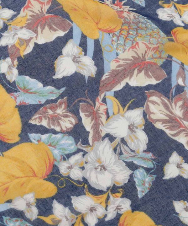 Soft Textured Floral Scarf