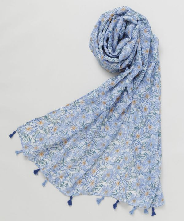 Soft Textured Floral Scarf