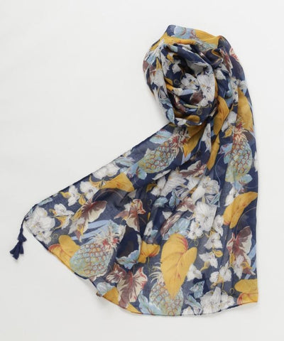 Soft Textured Floral Scarf