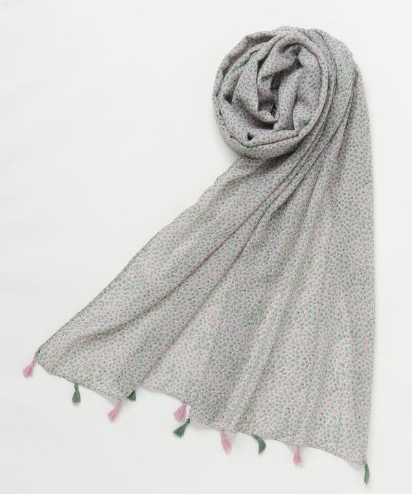 Soft Textured Floral Scarf