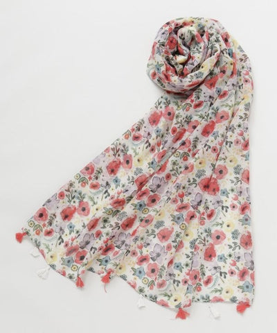 Floral Large Scarf Scarves by 欧州航路 - Ametsuchi