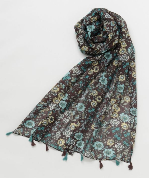 Floral Large Scarf Scarves by 欧州航路 - Ametsuchi
