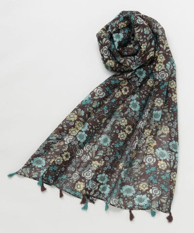 Floral Large Scarf Scarves by 欧州航路 - Ametsuchi