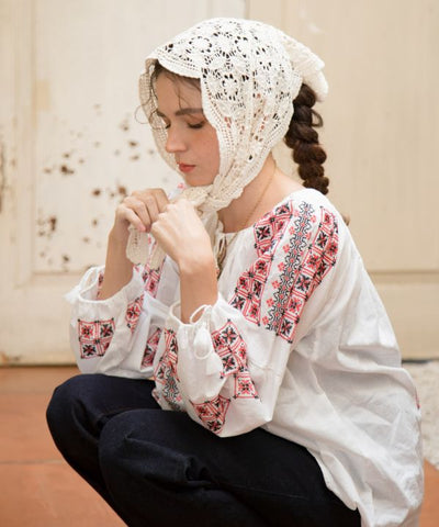 Crochet Triangle Scarf