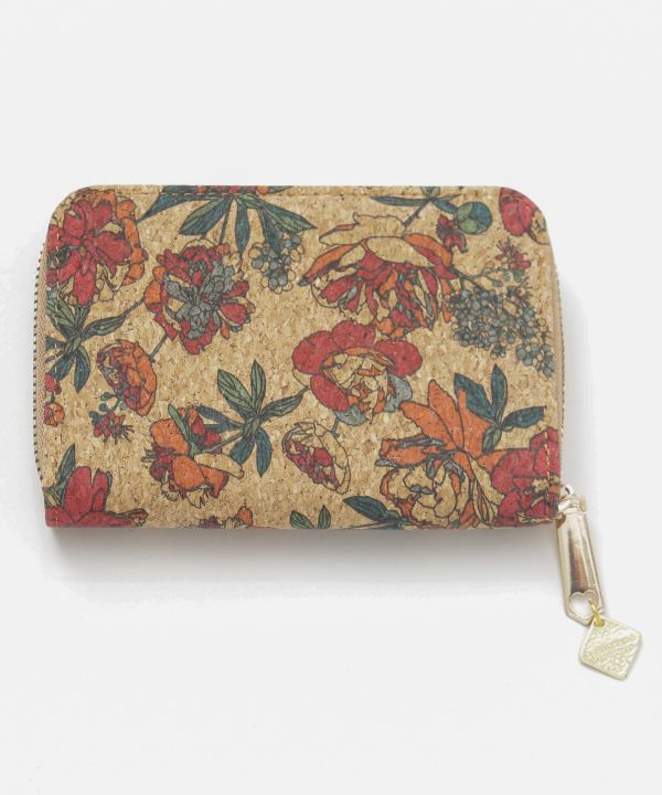 復古圖案軟木皮夾