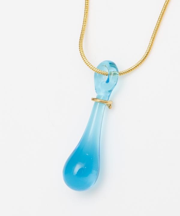 Teardrop Venetian Glass Pendant Necklace Necklaces by 欧州航路 - Ametsuchi
