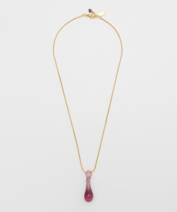 Teardrop Venetian Glass Pendant Necklace Necklaces by 欧州航路 - Ametsuchi