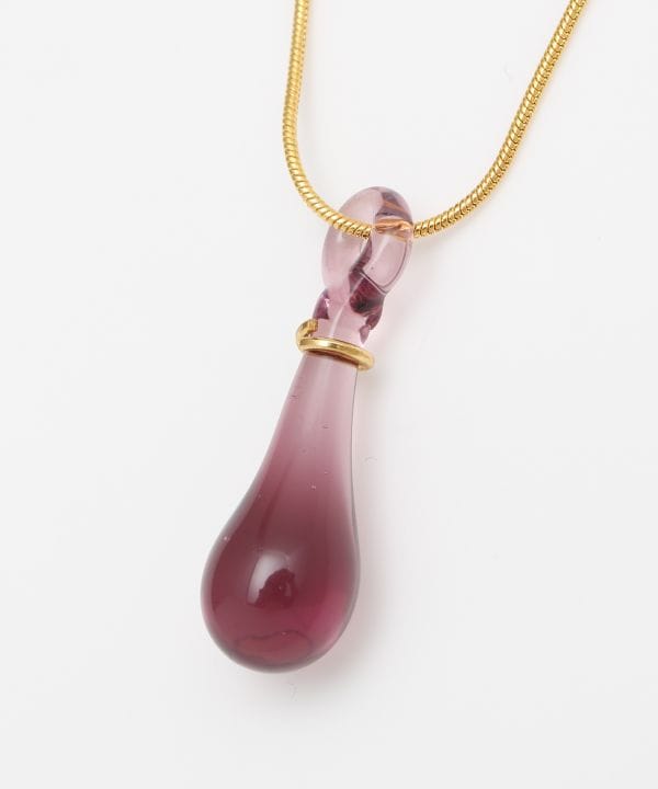 Teardrop Venetian Glass Pendant Necklace Necklaces by 欧州航路 - Ametsuchi