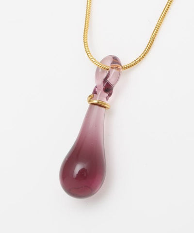 Teardrop Venetian Glass Pendant Necklace Necklaces by 欧州航路 - Ametsuchi