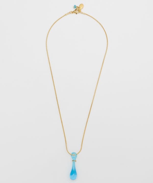 Teardrop Venetian Glass Pendant Necklace Necklaces by 欧州航路 - Ametsuchi