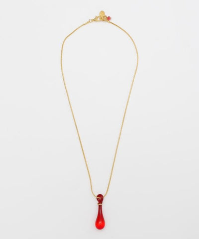 Teardrop Venetian Glass Pendant Necklace Necklaces by 欧州航路 - Ametsuchi