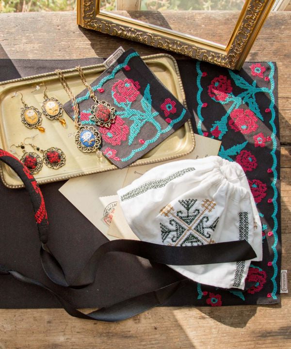 Embroidered Scrunchie