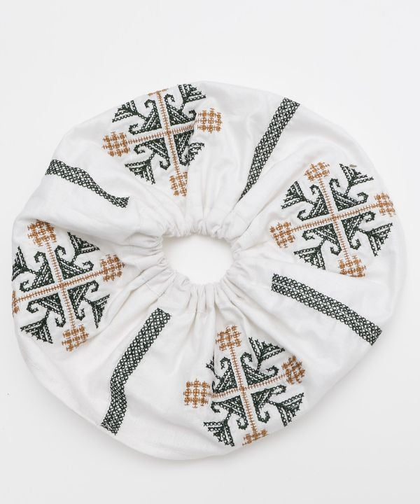 Embroidered Scrunchie