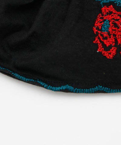 Floral Embroidery Scrunchie