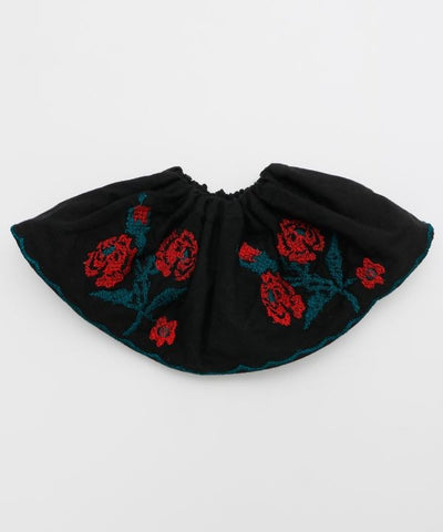 Floral Embroidery Scrunchie