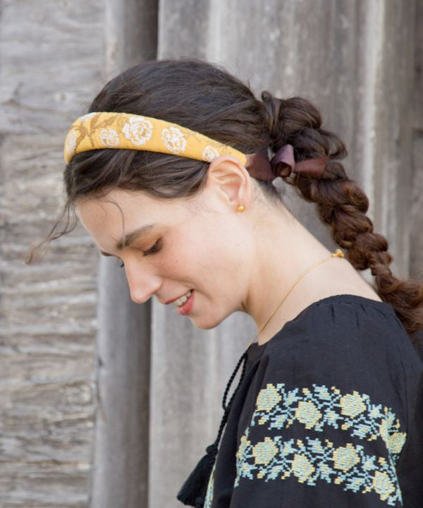 Floral Embroidery Headband