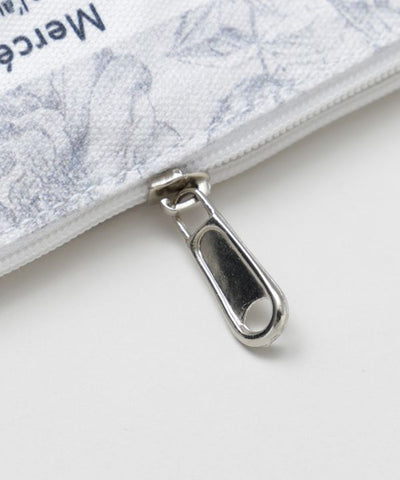 Organic Cotton French Print Pouch