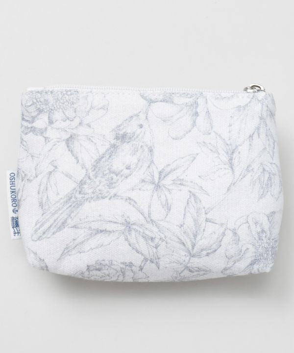 Organic Cotton French Print Pouch