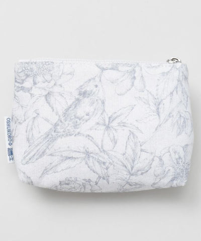 Organic Cotton French Print Pouch