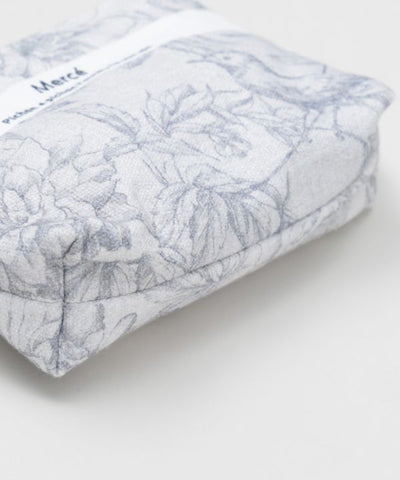 Organic Cotton French Print Pouch