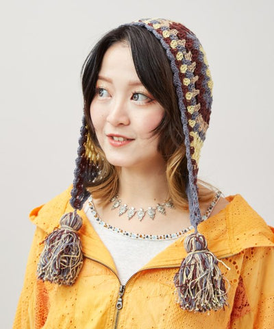 Nepal Hemp Knit Cap by AMINA - Ametsuchi