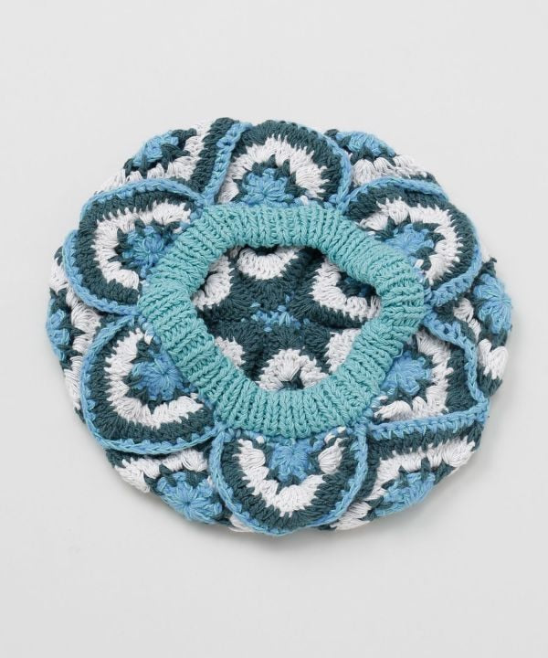 Handmade Knit Beret by AMINA - Ametsuchi