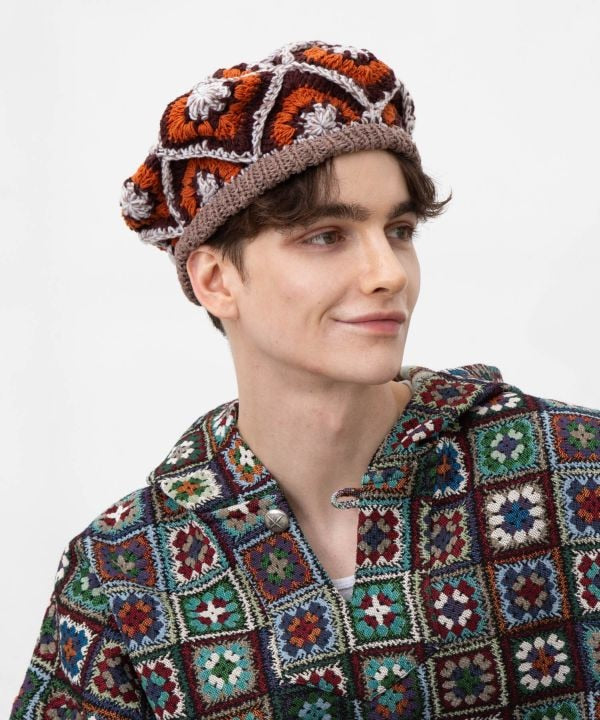 Handmade Knit Beret by AMINA - Ametsuchi