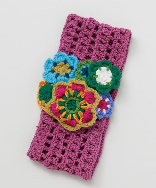 Floral Knit Headband by AMINA - Ametsuchi