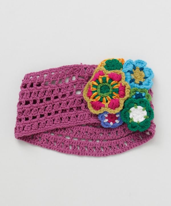 Floral Knit Headband by AMINA - Ametsuchi