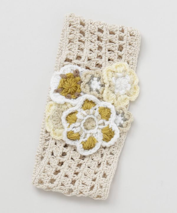 Floral Knit Headband by AMINA - Ametsuchi