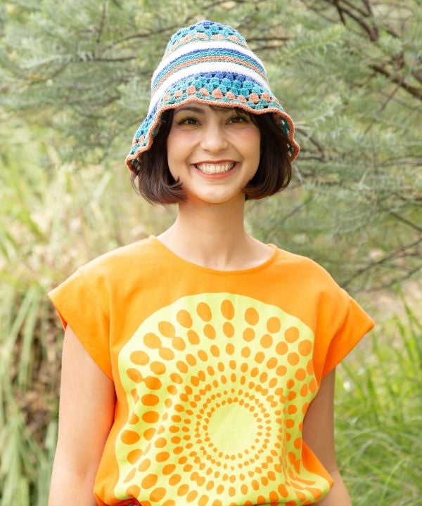 Cotton Hand Knit Hat Caps & Hats by AMINA - Ametsuchi