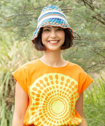 Cotton Hand Knit Hat Caps & Hats by AMINA - Ametsuchi