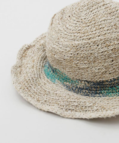 Hemp Blended Hand Knit Hat Caps & Hats by AMINA - Ametsuchi