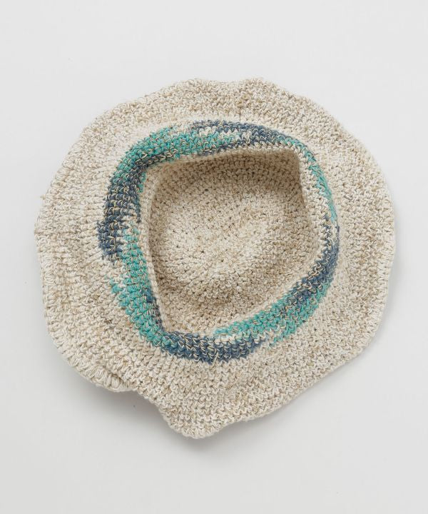 Hemp Blended Hand Knit Hat Caps & Hats by AMINA - Ametsuchi