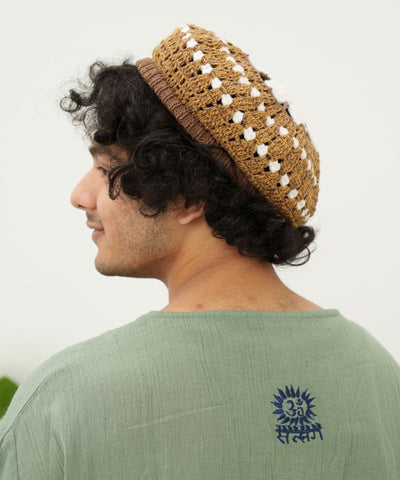 Hand Knit Flower Beret Caps & Hats by AMINA - Ametsuchi