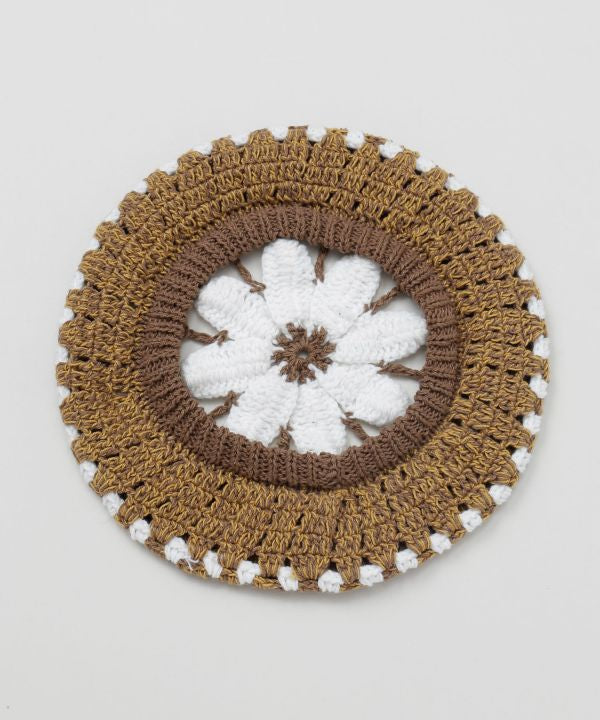 Hand Knit Flower Beret Caps & Hats by AMINA - Ametsuchi