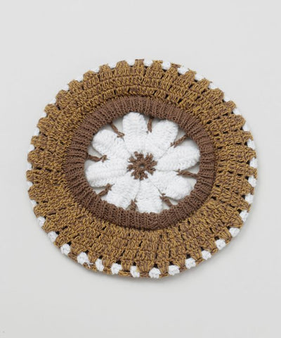 Hand Knit Flower Beret Caps & Hats by AMINA - Ametsuchi