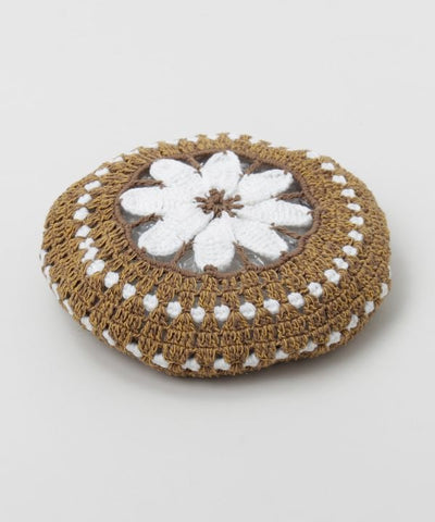 Hand Knit Flower Beret Caps & Hats by AMINA - Ametsuchi