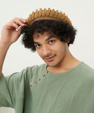 Hand Knit Flower Beret Caps & Hats by AMINA - Ametsuchi