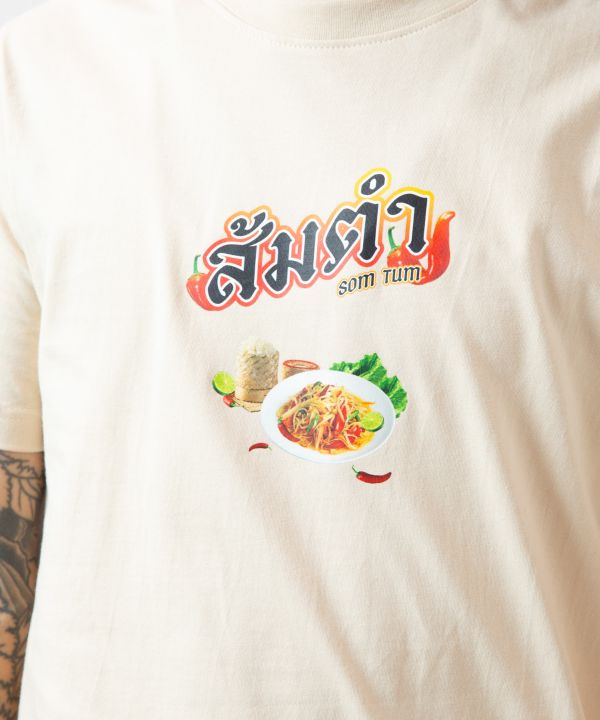 Som Tam Print T-Shirt by AMINA - Ametsuchi