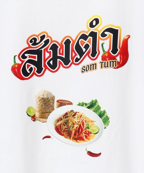 Som Tam Print T-Shirt by AMINA - Ametsuchi