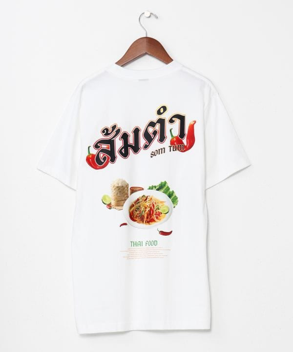 Som Tam Print T-Shirt by AMINA - Ametsuchi